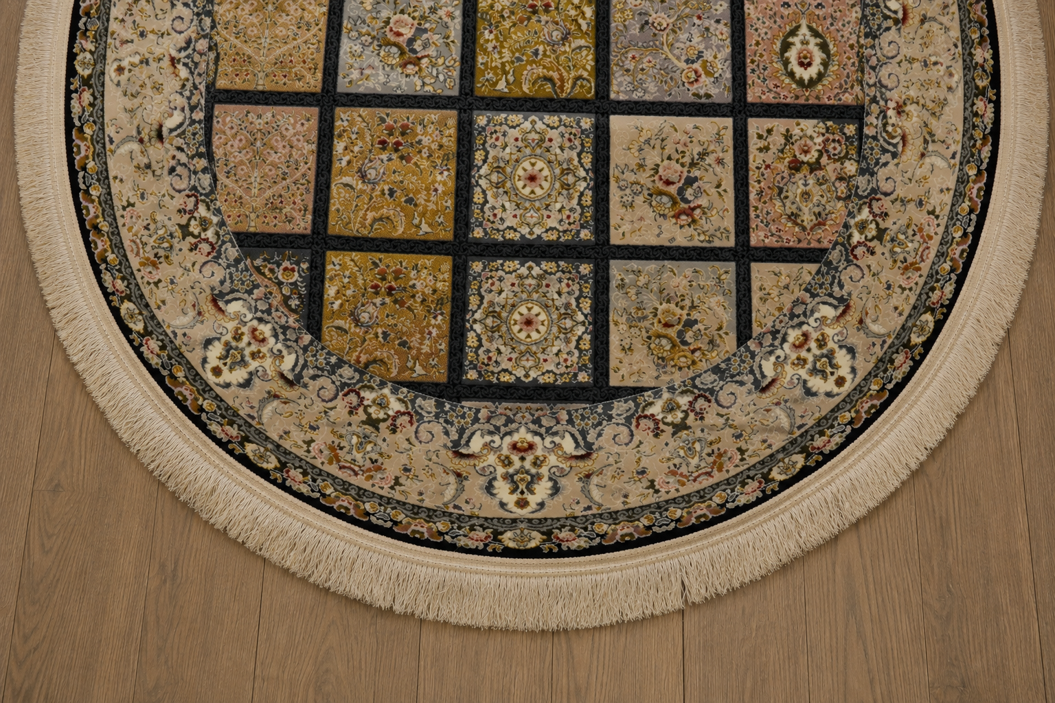 Patchwork Oval Turkish Rug 3x5