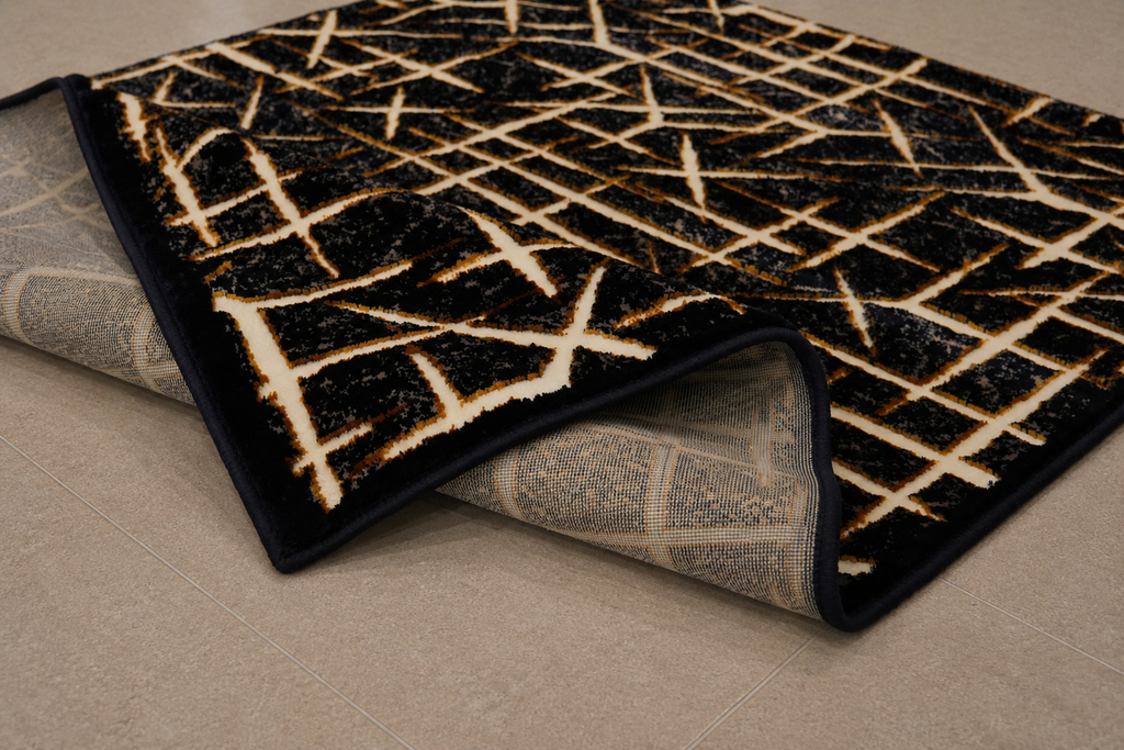Iranian Luxury Grid Pattern Area Rug