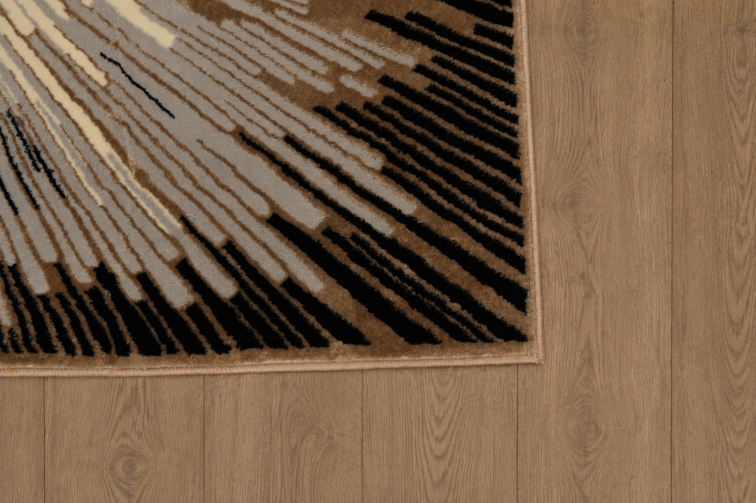 Modern Sunburst Turkish Rug