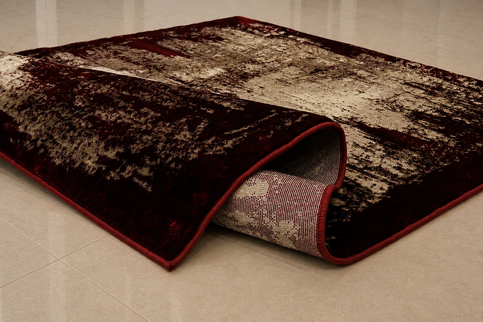 Iranian Geometric Diamond Area Rug