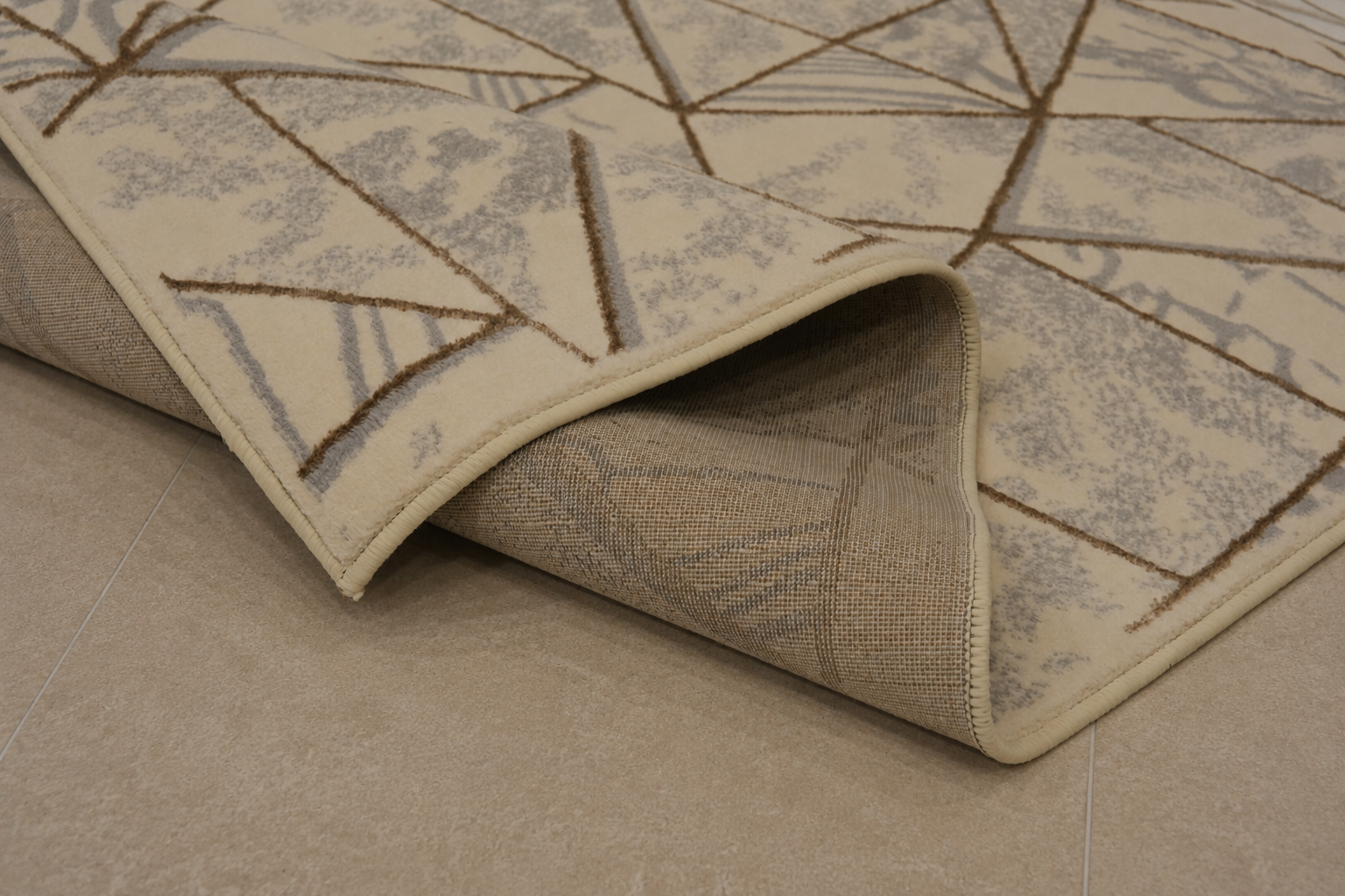 Iranian Geometric Mosaic Area Rug