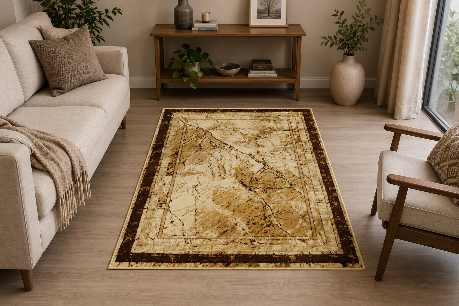 Modern Marble Texture Rug
