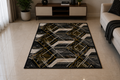 Iranian Geometric Diamond Rug