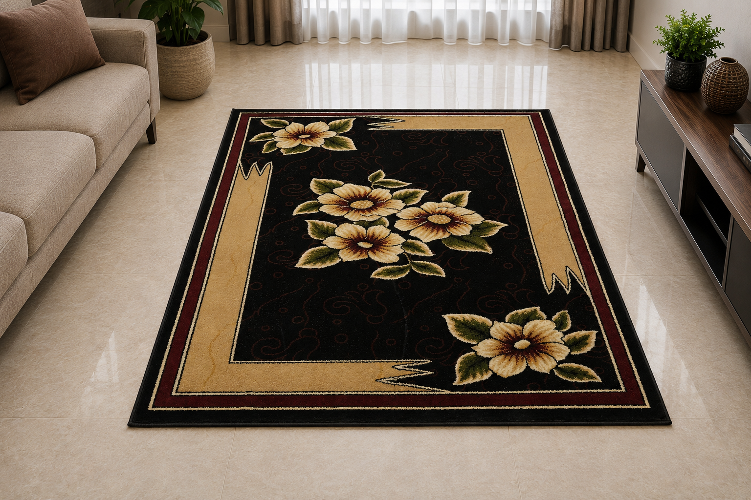 Floral Classic Area Rug