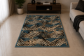 Iranian Blue Geometric Area Rug