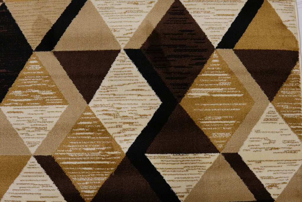 Geometric Beige Pattern Rug