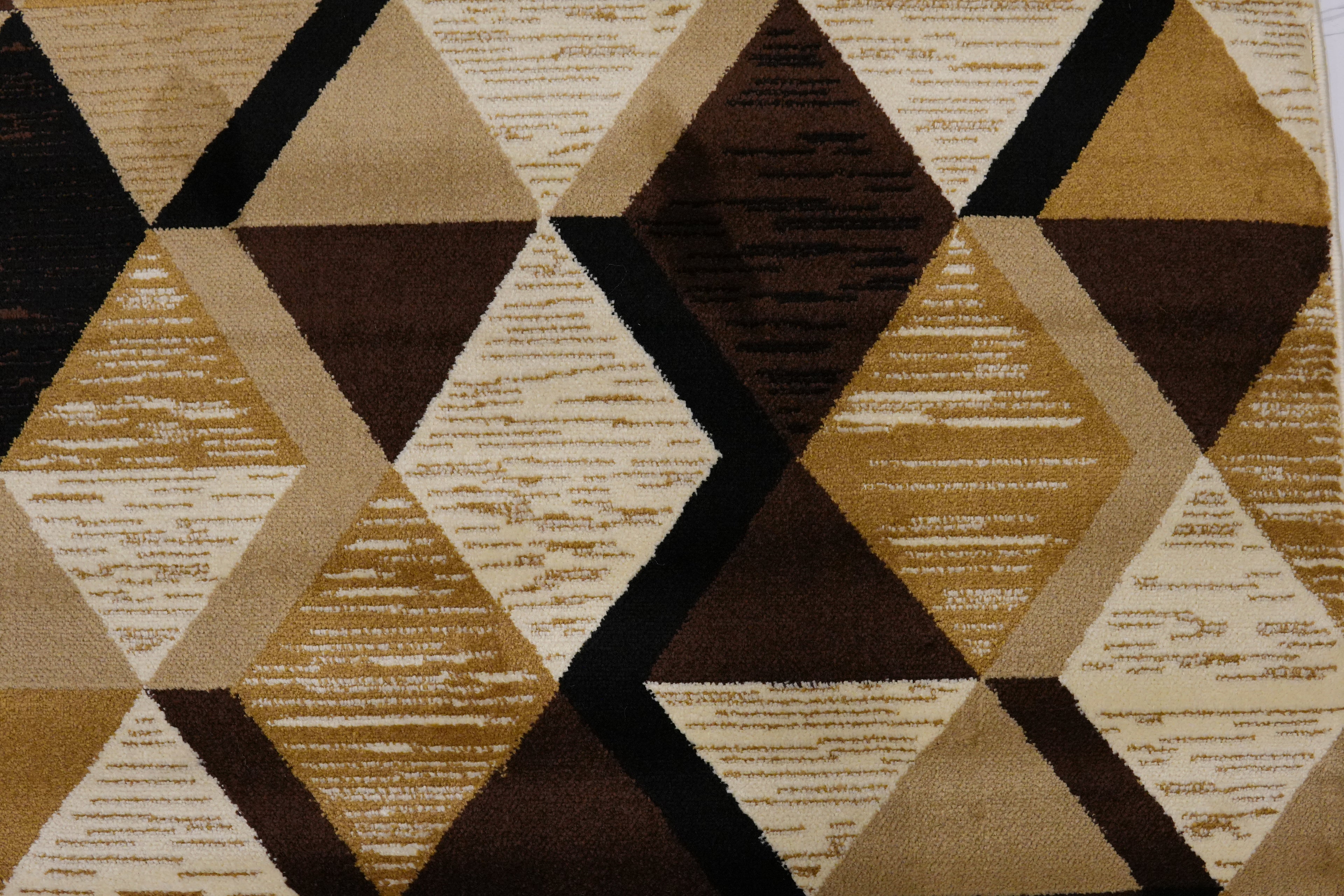 Geometric Beige Pattern Rug